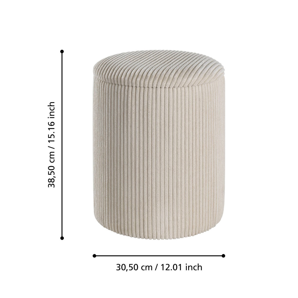 Hocker Vavatenina Crème 35x45 cm