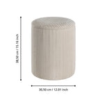 Hocker Vavatenina Crème 35x45 cm