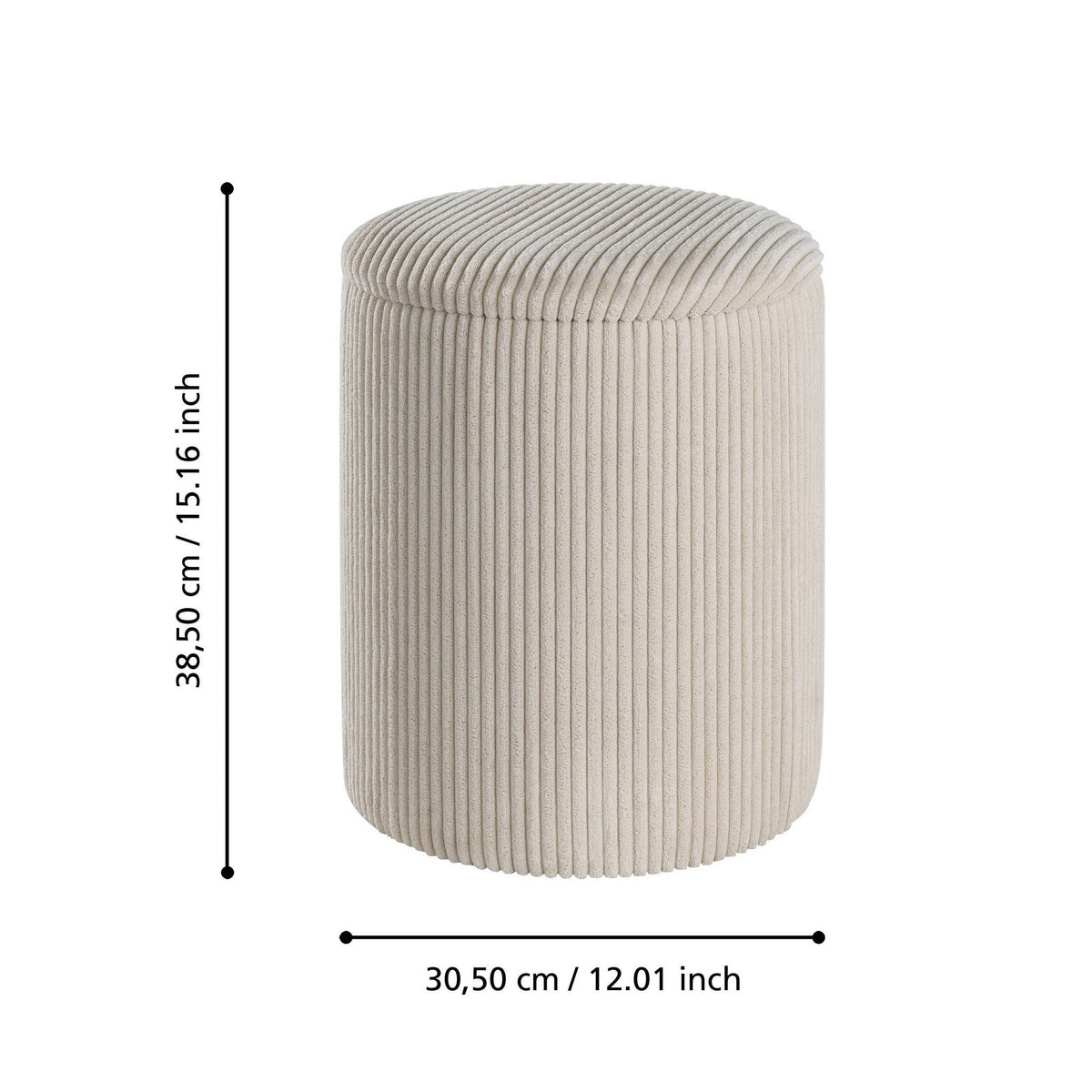 Hocker Vavatenina Crème 35x45 cm