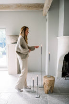 Leeff Floor Candle Holder Fynn Grey