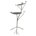 Vogelvoederbak 38x43x78 cm Groen Bruin Metaal