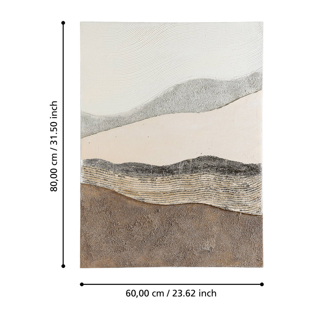 Schilderij Jerantut Beige 60x80cm
