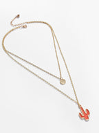 Hanger ketting | Vergulde gelaagde legering lengte | Goud