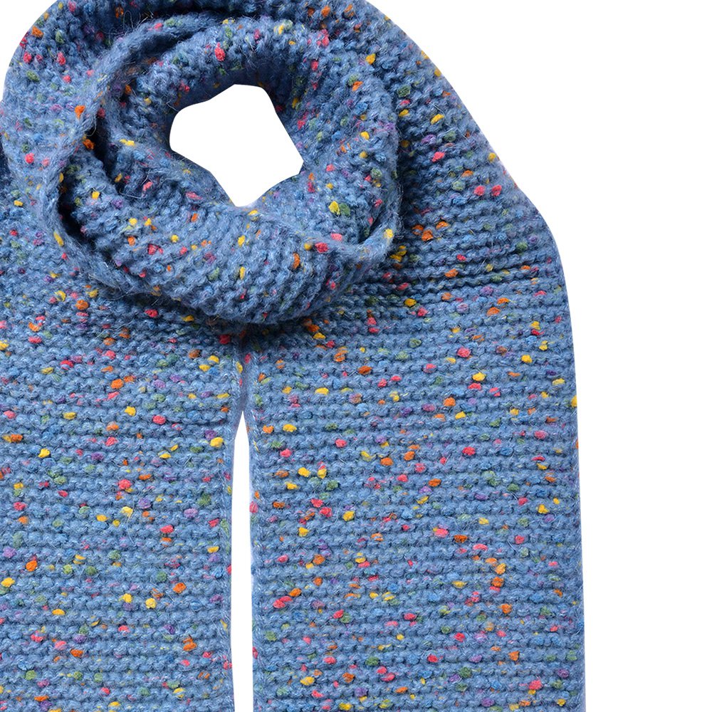 Wintersjaal Dames 14x146 cm Blauw Synthetisch