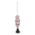 Kersthanger Notenkraker 13 cm Roze Polyresin Kerstbal