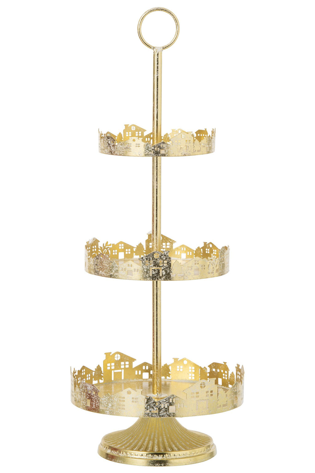 J-Line Decoratief dienblad - ijzer - goud