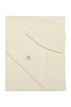Artemis Beanie & Scarf Wool Set ecru-ecru