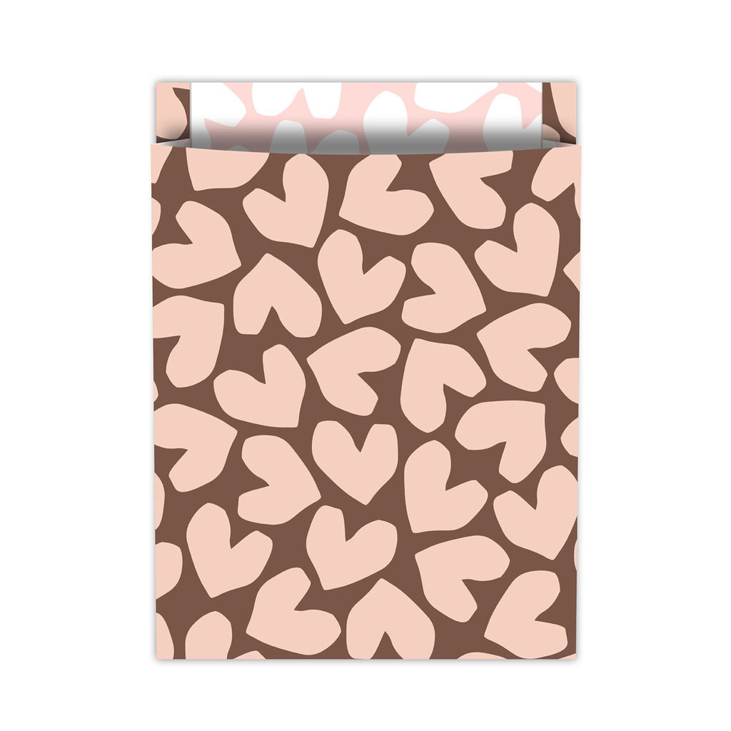 XL Solo Hearts '26 - Tijdschriftenzakken – 25×34+4cm 100st