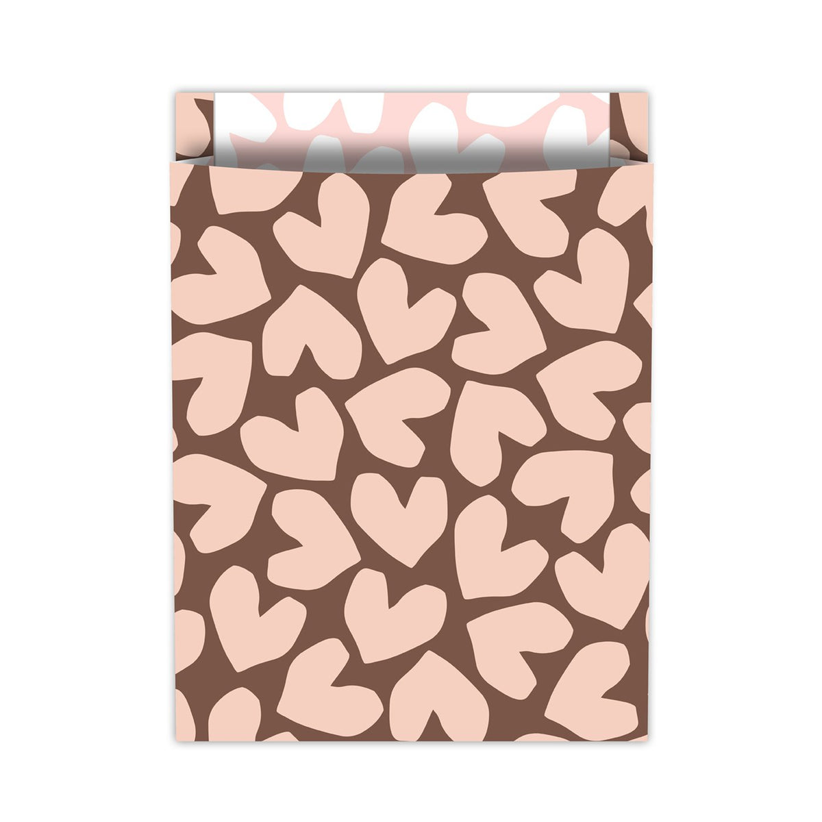XL Solo Hearts '26 - Tijdschriftenzakken – 25×34+4cm 100st