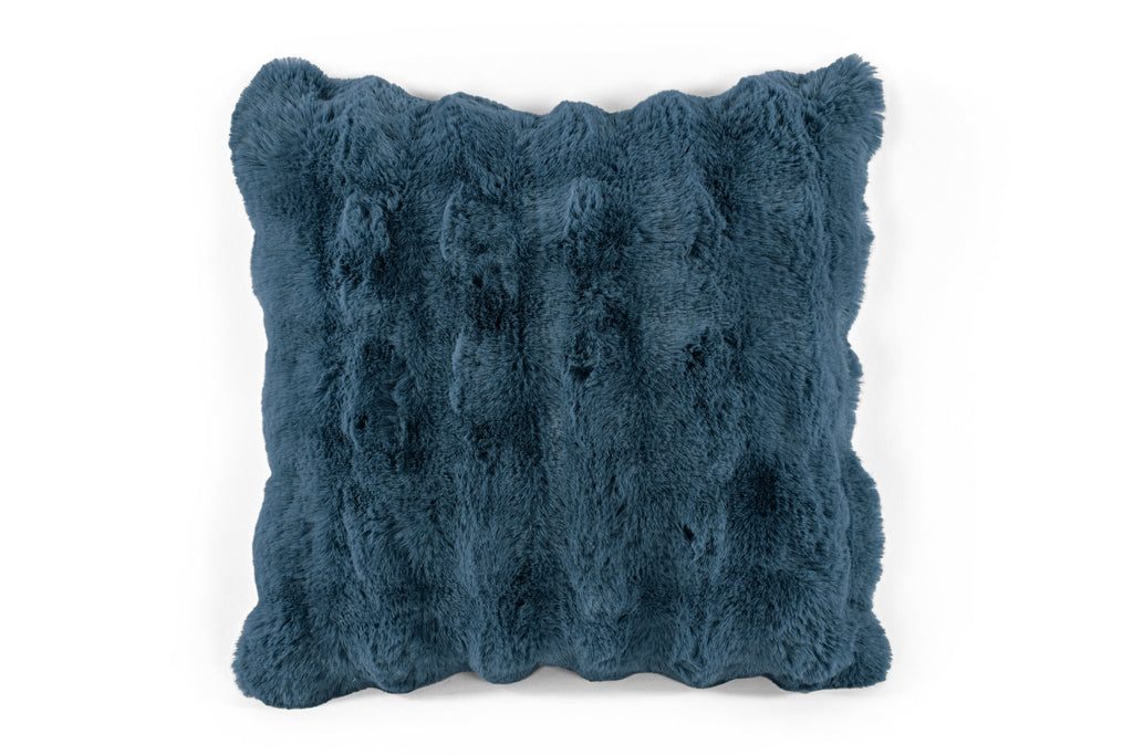 Cushion (filled) Bubble rabbit fur - 45x45 cM