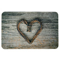 Deurmat hart twijgen 75x50cm