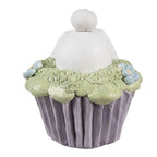 Decoratie Beeld Konijn Ø 11x12 cm Wit Paars Kunststof