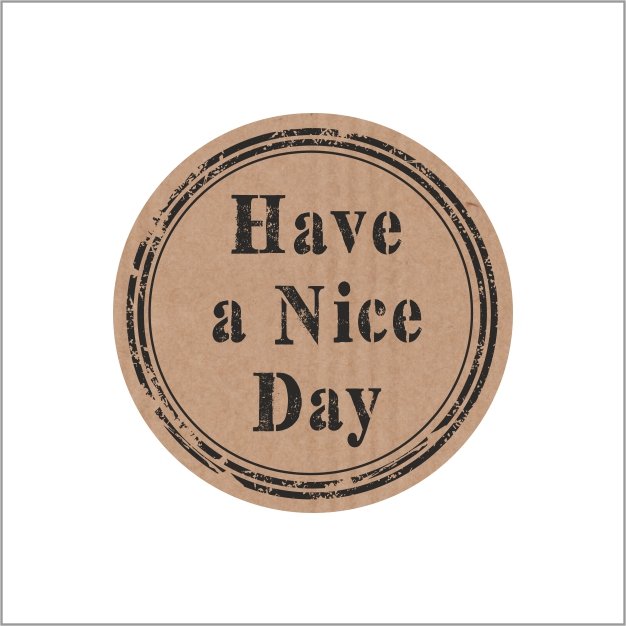 Have a nice day - Wens etiket - rol van 500 stuks