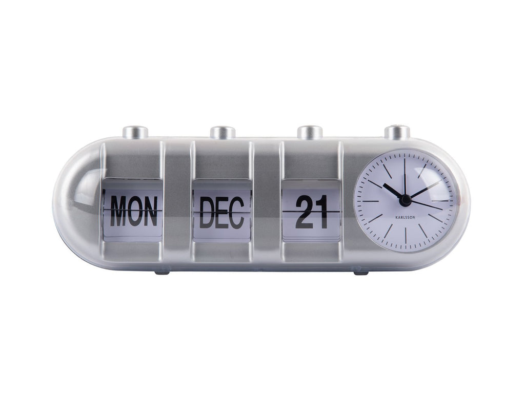 Wekker Retro Tube Kalender Flip