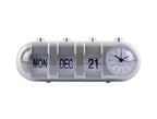 Wekker Retro Tube Kalender Flip