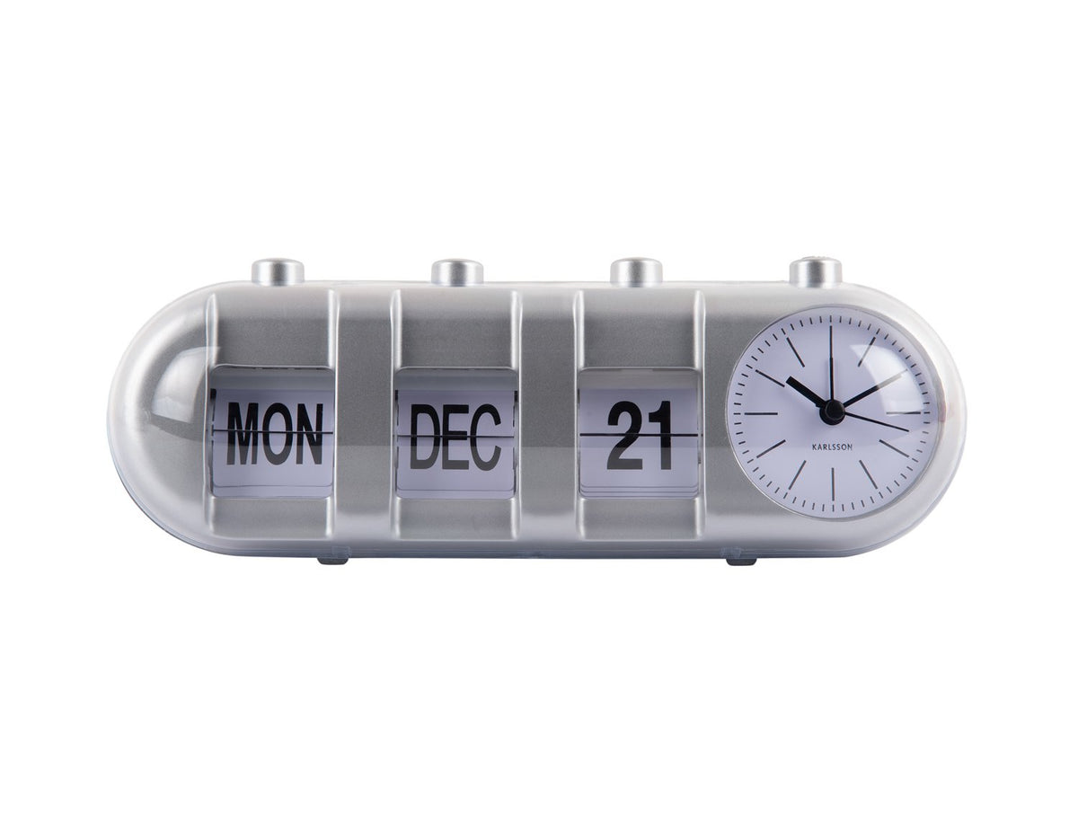 Wekker Retro Tube Kalender Flip