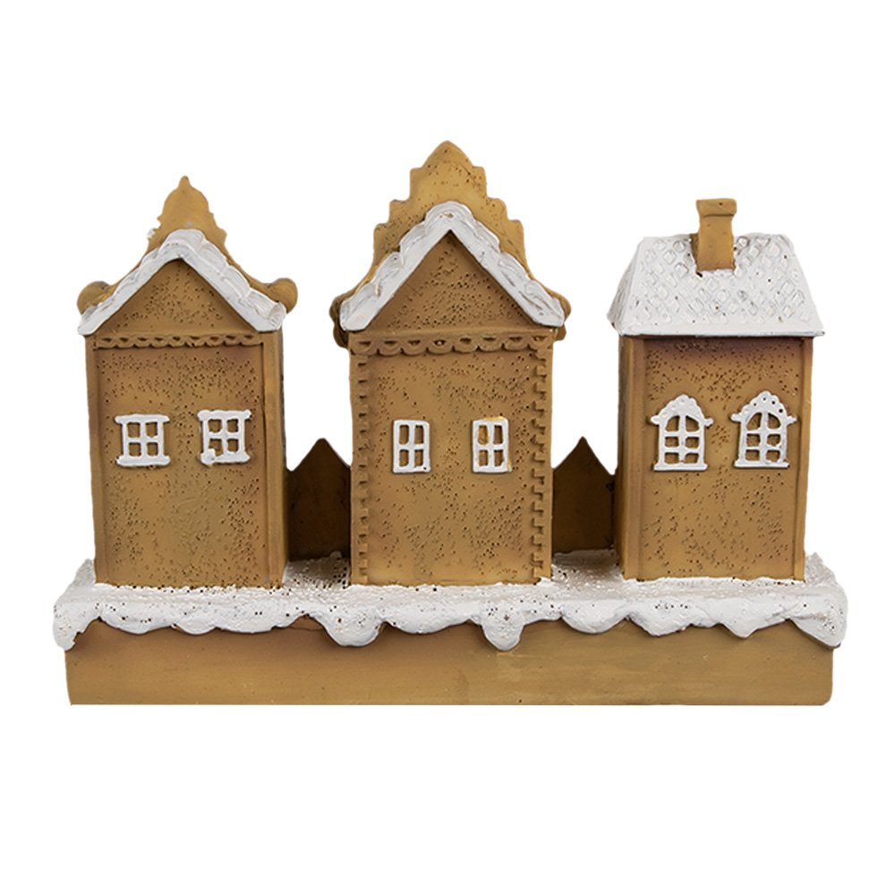 Gingerbread house 13x4x10 cm Bruin Polyresin Peperkoekhuisje