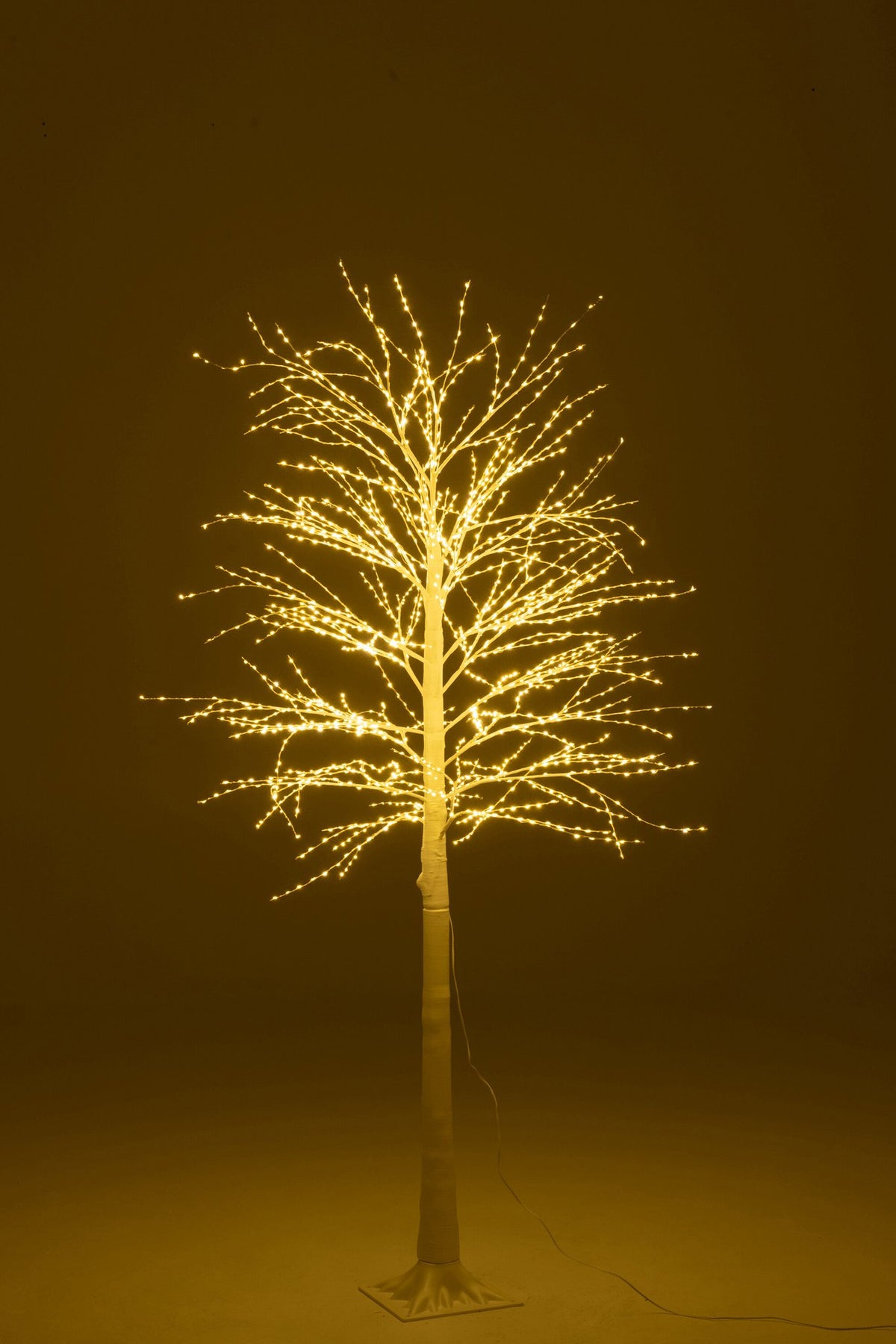 J-Line decoratie Boom 2000 Led - metaal - wit - M
