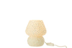 J-Line tafellamp Mozaïek - glas - wit/lichtgroen - S