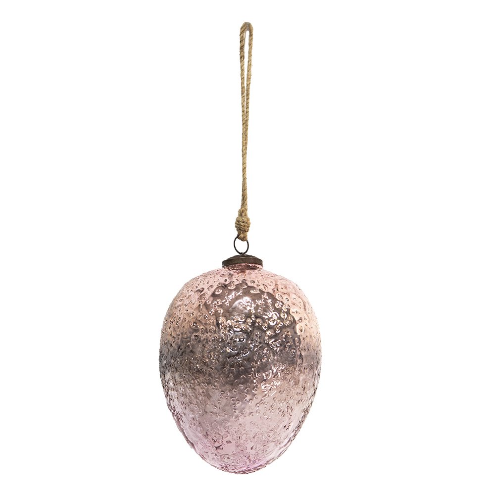 Kerstbal Ø 12 cm Roze Glas KerstBoomversiering