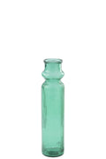 J-Line vaas Gestreept - glas - smaragdgroen