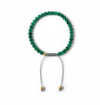 Dames armband Malachiet 4 mm hartjes