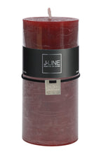 J-Line cilinderkaars - bordeaux - large - 52U