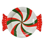Schaaltje 27x20x3 cm Rood Groen Keramiek
