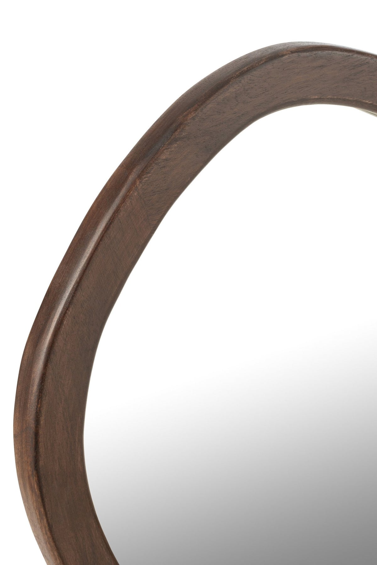 J -Line Spiegel Whisp - Houtglas- Bruin - Small - Ø 40 cm