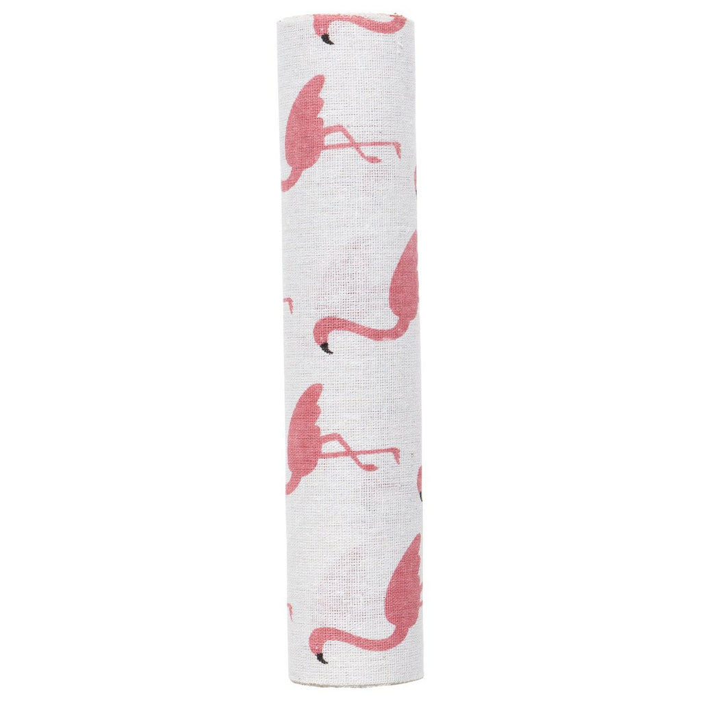 Flamingo Tafelband roze 30cmx3mtr (opgerold) (20 in doos)