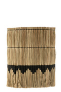 J-Line Lampenkap Motief Gras Naturel/Zwart Large