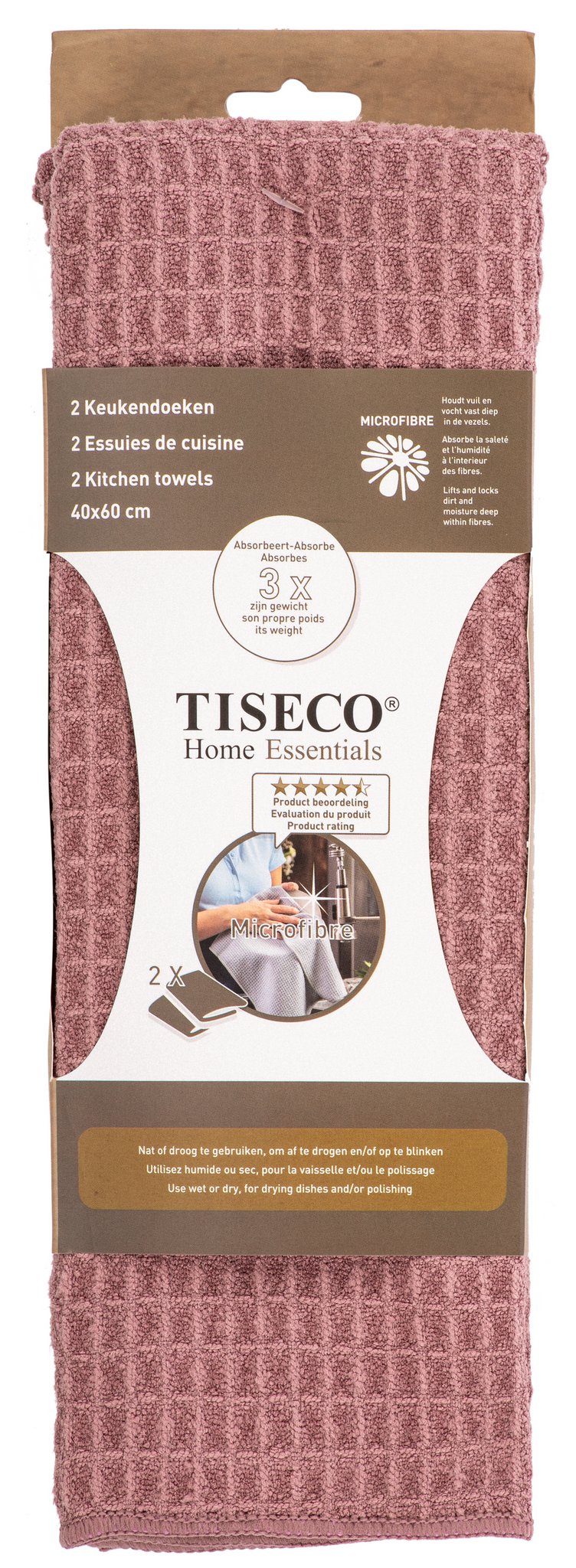 Tea towel Essential - SET/2 - microfiber - 40x60 cm