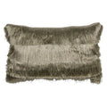 Half kussen franjes goud 30x50cm