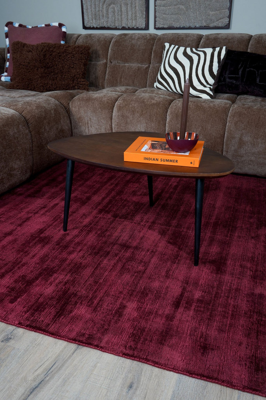 Vloerkleed Cos Bordeaux - 160 x 230 cm