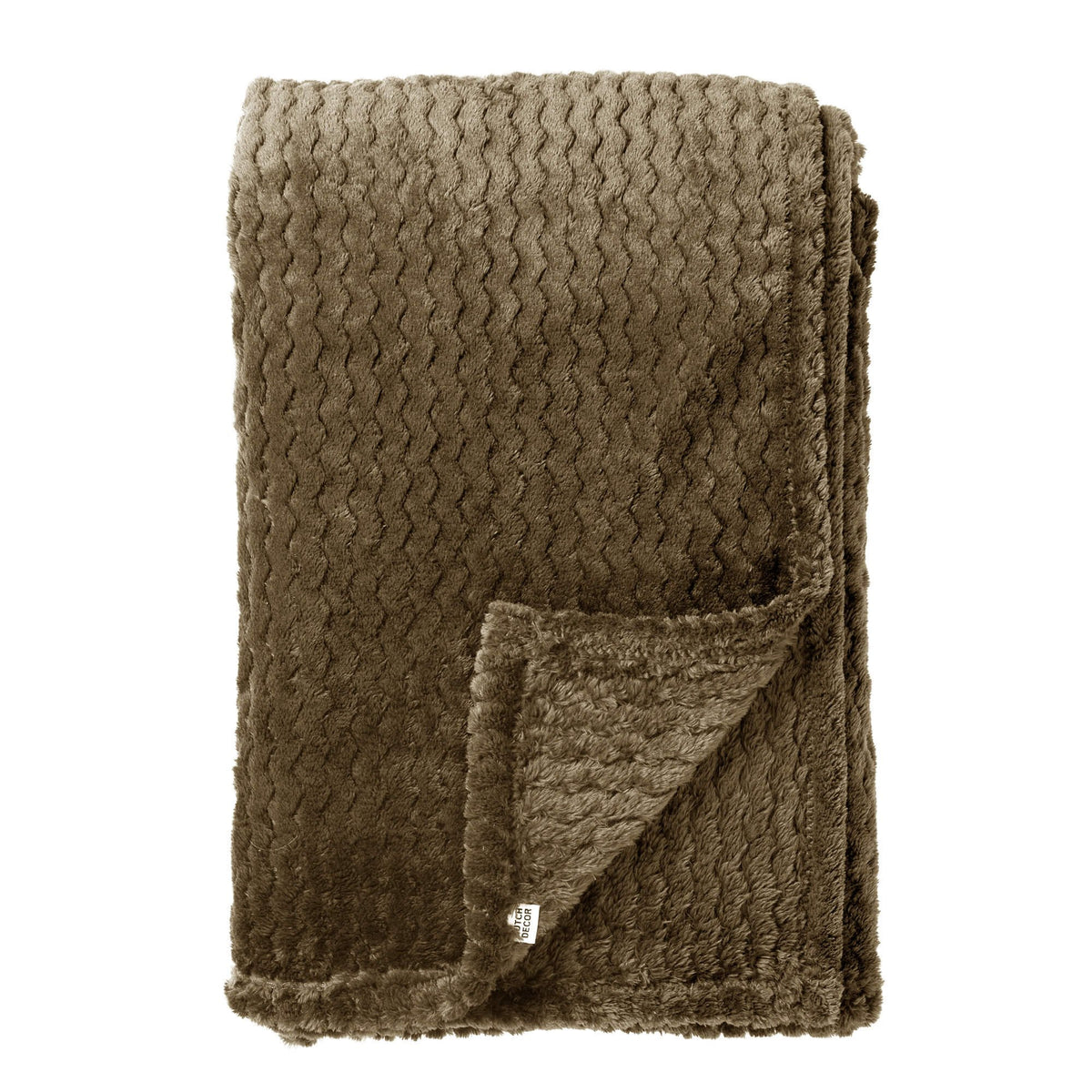 Dutch Decor Mara - Plaid 150x200 cm - Militair Olijf - Groen