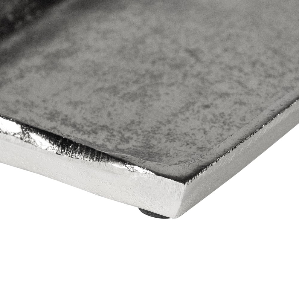 Dienblad silver look 21x11cm