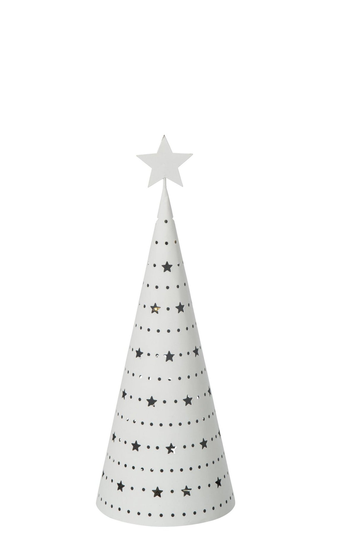 J-Line Ledkerstboom - ijzer - wit - small