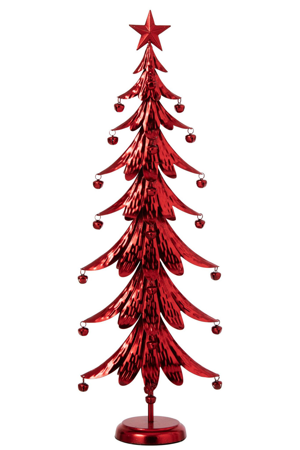 J-Line Kerstboom - ijzer - rood - large
