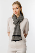 Lycia-sjaal zwart-beige
