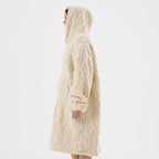 Textino Rosetta - hoodie 70x110 cm - Hoodiedeken - Volwassene - Bone White - Wit