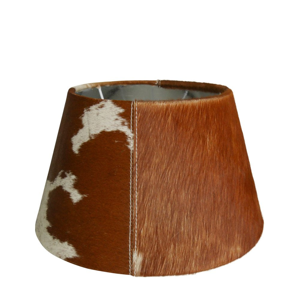 Lampenkap koe bruin/wit 30cm