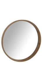 J-Line wandspiegel - hout - lichtbeige - L