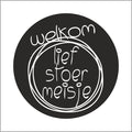 Stoer meisje - Wensetiket