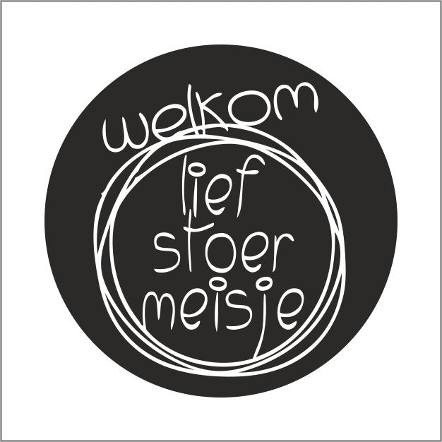 Stoer meisje - Wensetiket