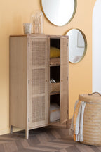 J-Line spiegel Rond Hoge Rand - metaal/glas - goud - small - Ø 60 cm