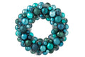 J-Line Krans met kerstballen - PS - blauw/donkergroen