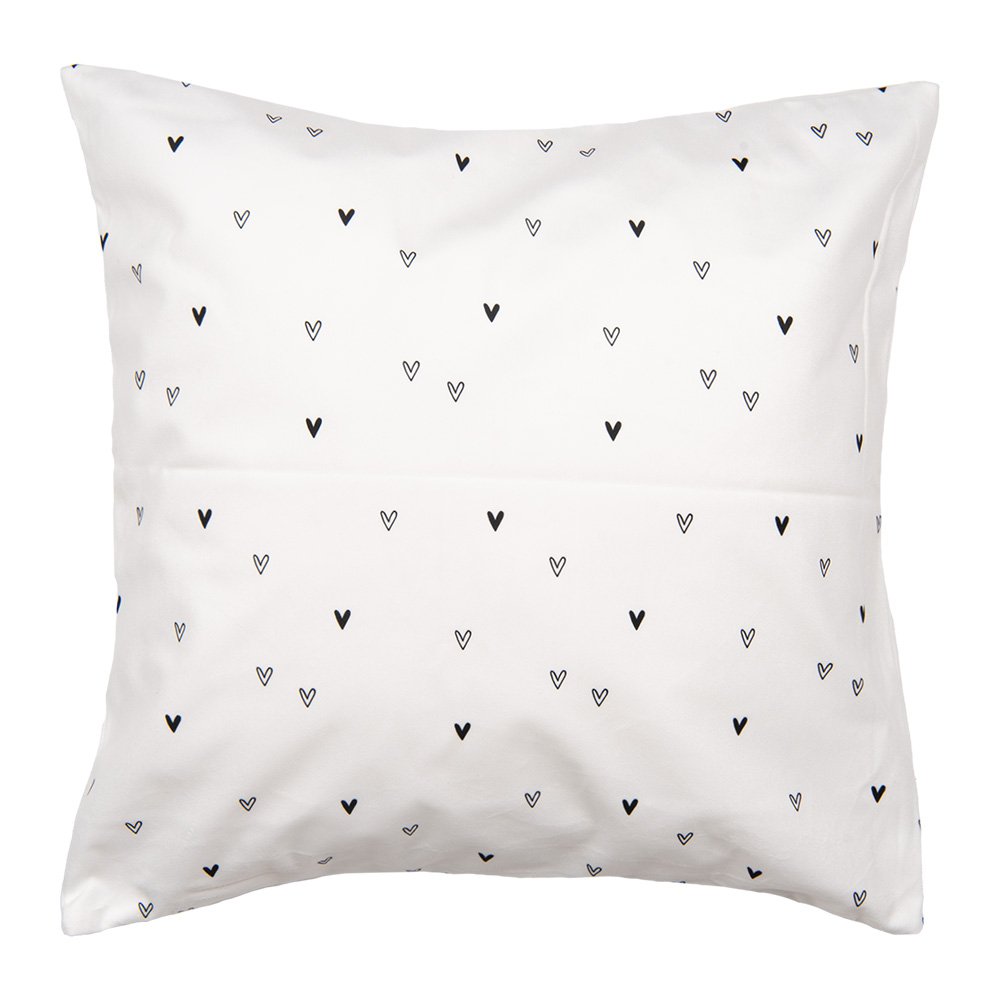 Kussenhoes 45x45 cm Wit Polyester Hart