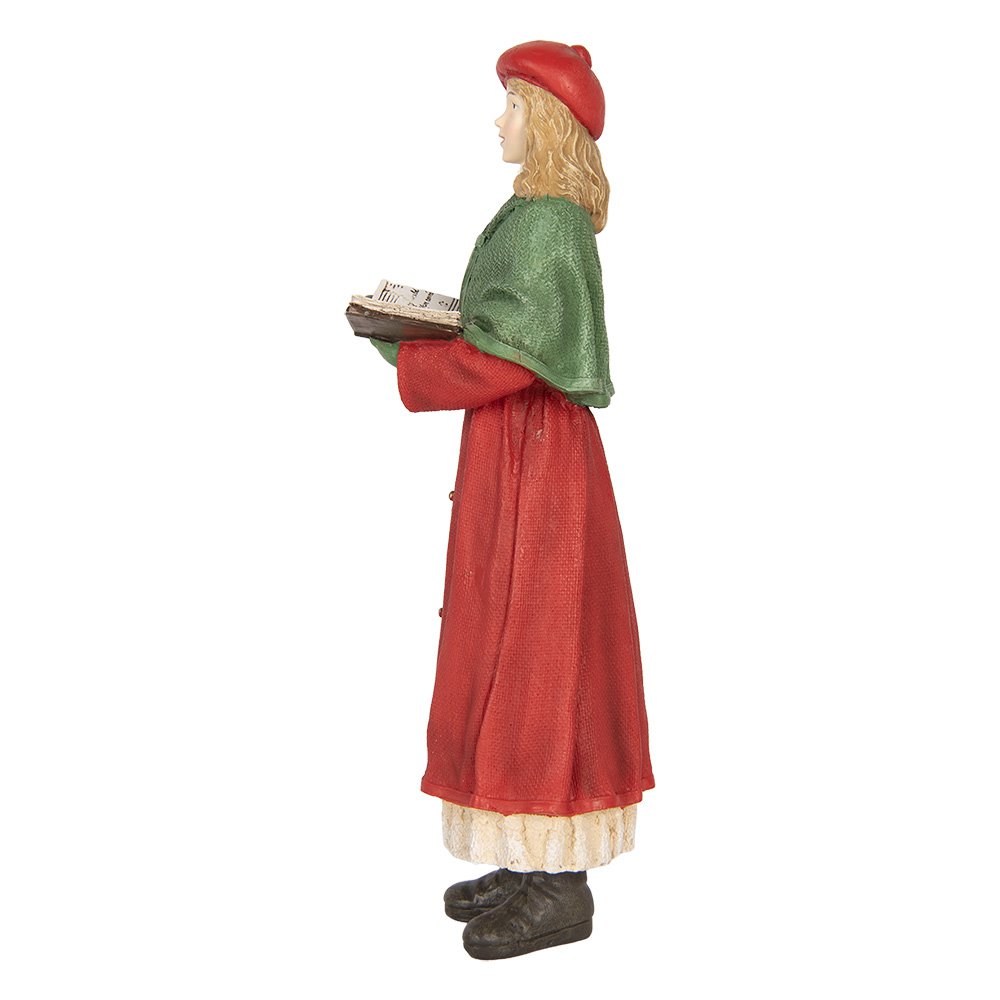 Kerstdecoratie Beeld Kerstgroep 13x12x40 cm Rood Kunststof