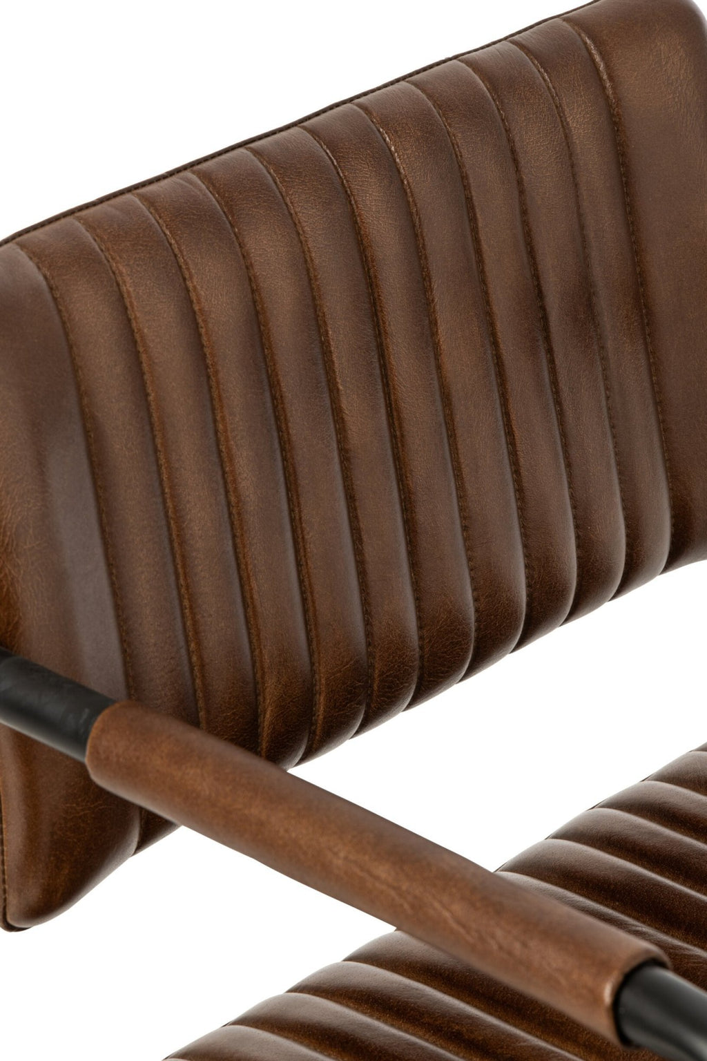 J-Line Bureaustoel - leer - bruin