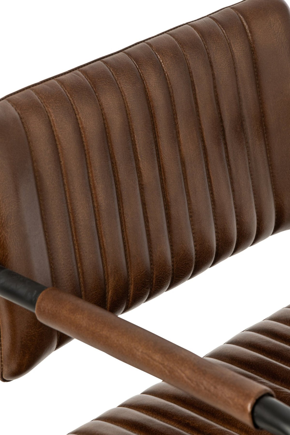 J-Line Bureaustoel - leer - bruin